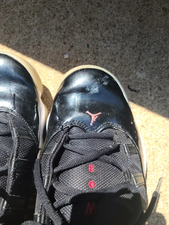 Nike Air Jordan 6 Rings Black Red Size 11 Retro Basketball Sneakers - Picture 5 of 7